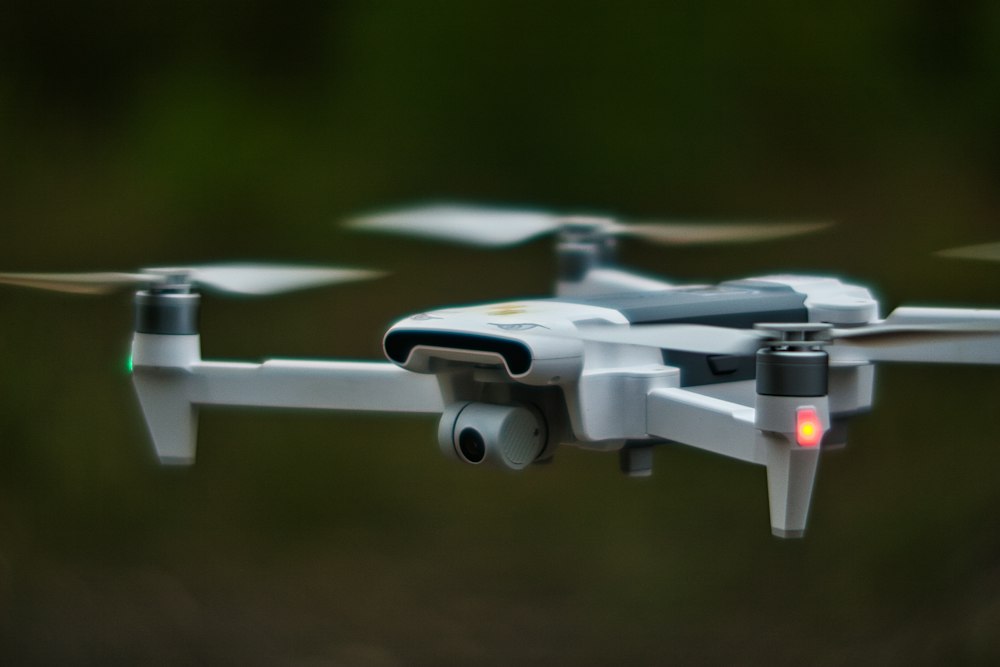Close-up of a real drone